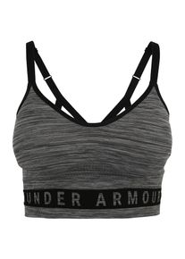 Under Armour, Damen Sport-BH 'Longline Htr', Dunkelgrau / Schwarz