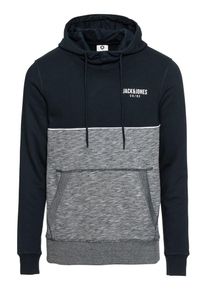 Jack & Jones JACK & JONES, Herren Sweatshirt 'JCOPIPING', Dunkelblau / Grau