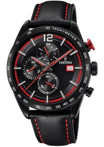Festina, Herren Chronograph, Rot / Schwarz
