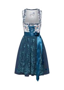 Marjo, Damen Dirndl 'Dagoba', Petrol / Mischfarben / Weiß