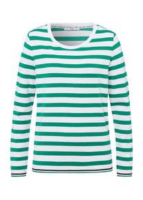 Brax, Damen Shirt 'Bobbie', Grün / Weiß