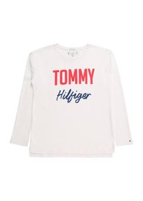 Tommy Hilfiger, M&auml;dchen Shirt 'ESSENTIAL 2 COLOR PRINT L/S TEE', Wei&szlig;