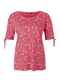 s.Oliver RED LABEL, Damen Printshirt, Mischfarben / Rot