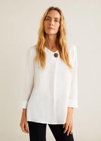 Mango, Damen Bluse 'Lea', Weiß