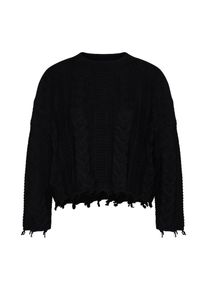 Only, Damen Pullover 'onlIVE 7/8 PULLOVER KNT', Schwarz