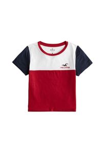 Hollister, Damen Shirt, Nachtblau / Rot / Weiß