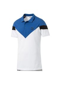 Puma, Herren Polo 'Iconic MCS', Royalblau / Schwarz / Wei&szlig;