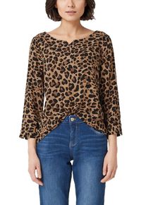 s.Oliver RED LABEL, Damen Bluse, Karamell / Hellbraun / Dunkelbraun