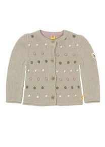 Steiff Collection, M&auml;dchen Strickjacke M&auml;dchen Baby, , Greige / Khaki / Rosa / Wei&szlig;