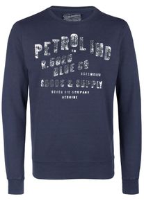 PETROL INDUSTRIES, Herren Pullover, Dunkelblau / Silber