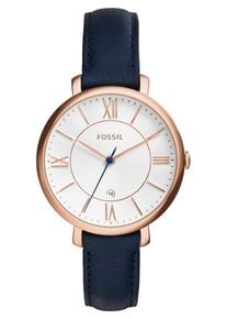 Fossil, Damen Armbanduhr 'JACQUELINE', Navy / Rosegold