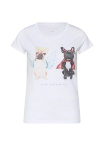 Einstein Newton EINSTEIN & NEWTON, Damen T-Shirt 'Mops', Mischfarben / Wei&szlig;