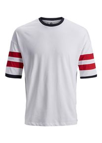 Jack & Jones JACK & JONES, Herren T-Shirt, Rot / Schwarz / Weiß