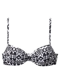 Lascana, Damen B&uuml;gelbikini, Schwarz / Wei&szlig;