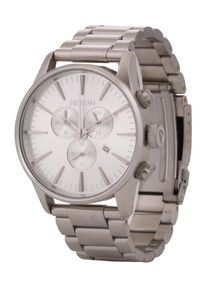 Nixon, Herren Armbanduhr mit Totalisatoren 'Sentry Chrono' (Gehäuse 40 mm), Silber