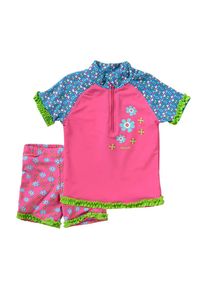 Playshoes, Mädchen Schwimmanzug, Blau / Grün / Pink