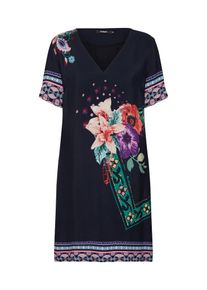 Desigual, Damen Kleid 'VEST_BARTA', Mischfarben / Schwarz