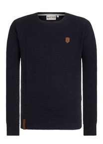 Naketano, Herren Pullover 'Zapzarap Zip Zap', Blau