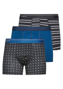 Selected Homme, Herren 3er-Pack Boxershorts, Blau / Schwarz