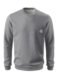 PHYNE, Herren Sweatshirt 'Be a Lover', Graumeliert / Weiß