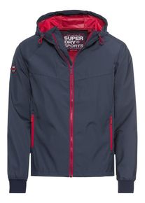 Superdry, Herren Jacke 'ECHO BEACH CAGOULE', Navy / Rot