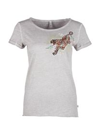 Q/S Designed By, Damen T-Shirt, Grau / Mischfarben