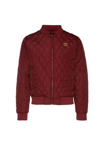 Urban Classics, Herren Bomberjacke 'Diamond Quilt', Burgunder