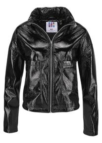 AJC, Damen Lederimitatjacke, Schwarz
