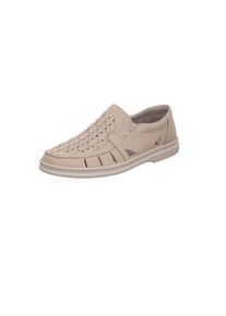 Rieker, Herren Slipper, Creme