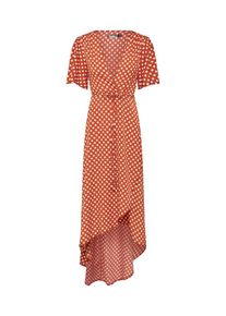 Missguided, Damen Kleid 'Polka Dot', Rostrot