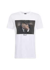 Mister Tee, Herren T-Shirt 'Trust Tee', Grau / Wei&szlig;