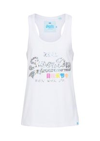 Superdry, Damen Top 'PREMIUM GOODS ENTRY VEST', Silber / Weiß