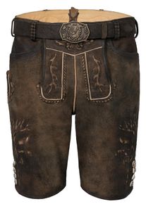 Spieth & Wensky SPIETH & WENSKY, Herren Lederhose 'Gomez' 45 cm, Braun