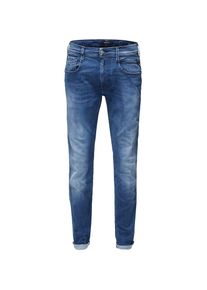 Replay, Herren Jeans im Used-Style 'Anbass', Blue Denim