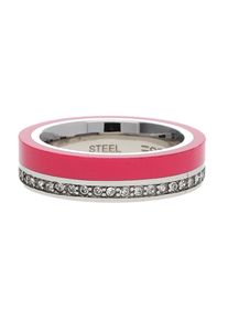 Esprit, Damen Fingerring Silber/Pink Marin 68 ESRG11565B, Pink / Silber