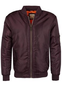 Soulstar, Herren Bomberjacke, Burgunder