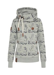 Naketano, Damen Sweatshirt, Braun / Rauchgrau / Schwarz