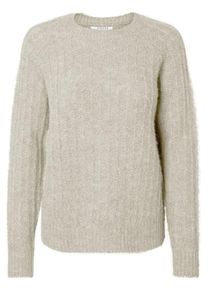 Pieces, Damen Pullover 'Lafayette', Naturweiß