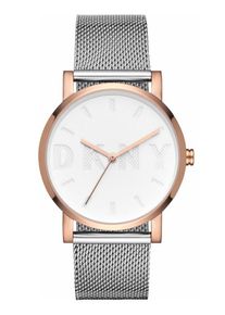 DKNY, Damen Quarzuhr 'SOHO, NY2663' (Set, 2 tlg., mit 1 Wechselband), Rosegold / Silber