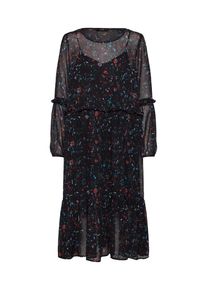Only, Damen Kleid 'ZIVA CAROLINE L/S', Schwarz
