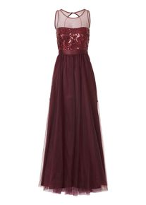 Vera Mont, Damen Abendkleid, Weinrot