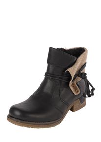 Rieker, Damen Stiefelette mit Klappschaft, Schwarz