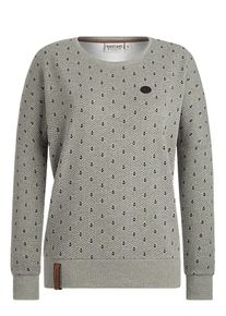 Naketano, Damen Sweater 'Jane Forensik', Blau / Anthrazit / Rauchgrau