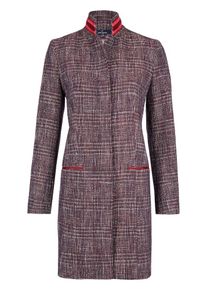 Daniel Hechter, Damen Mantel, Dunkelrot / Wei&szlig;