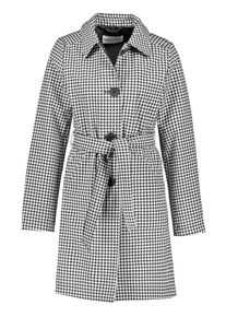 Gerry Weber, Damen Mantel mit Vichy-Karo, Schwarz / Weiß