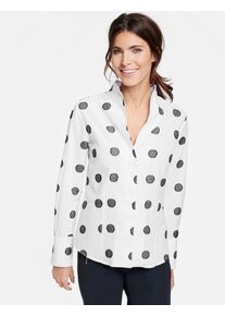 Gerry Weber, Damen Bluse, Dunkelgrau / Graumeliert / Weiß