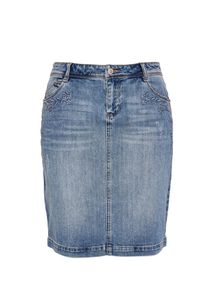 s.Oliver RED LABEL, Damen Jeansrock, Blue Denim