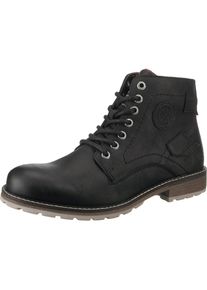 Tom Tailor, Herren Schnürstiefeletten, Schwarz