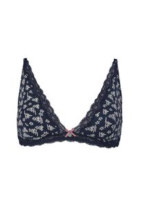 Skiny, Damen Soft-BH 'Sweet Cotton', Nachtblau / Naturweiß