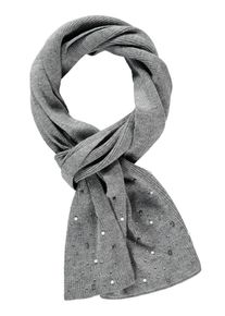 Taifun, Damen Strickschal, Dunkelgrau